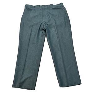 Action Slacks Men's W40 L29 Gray Vintage Levi's 1970's Belted Hemmed Sta-Prest